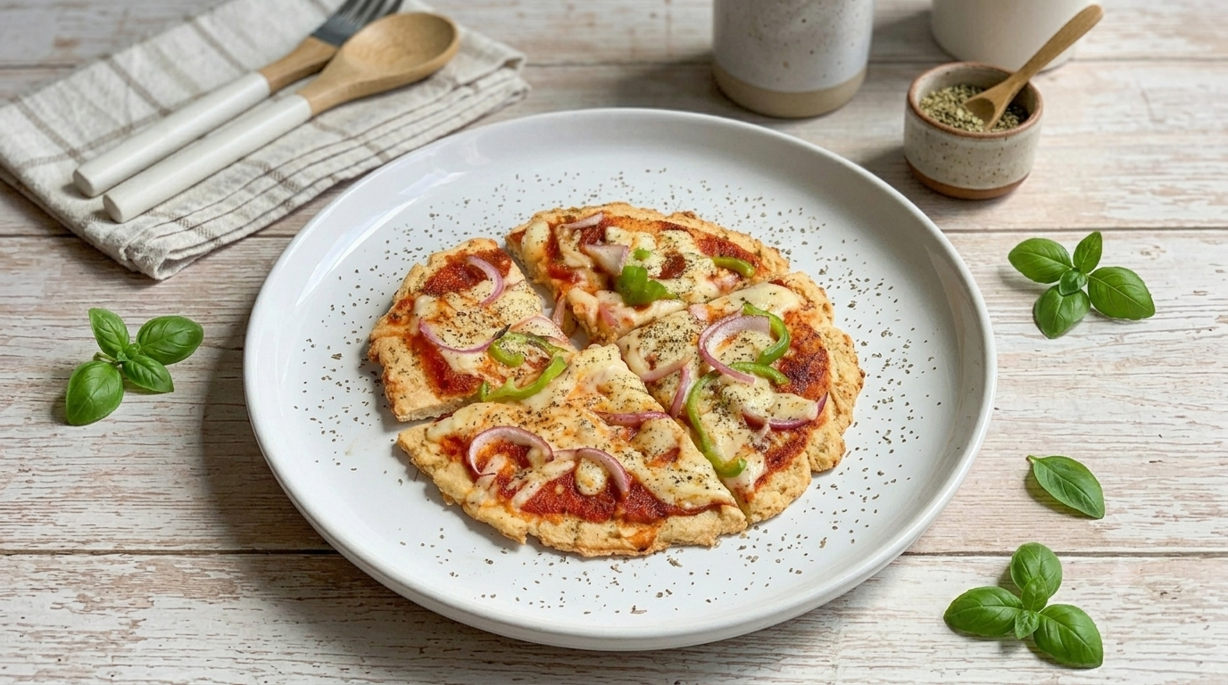 Pizza Fit de Frigideira Pronta Em 10 Minutos: O Segredo Para Comer Pizza No Jantar Sem Sair Da Dieta!